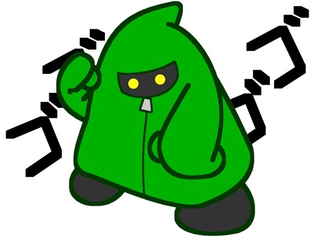 green fighting style ghost icon, , JPG and PNG