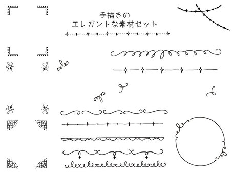 elegant material set, JPG, PNG 和 AI elegant material set, 框架, 规则, 优雅, JPG, PNG 和 AI