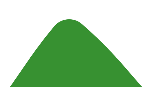 シンプルな山 山,夏,緑,田舎,頂上,登山,観光,ハイキング,自然,アウトドアのイラスト素材