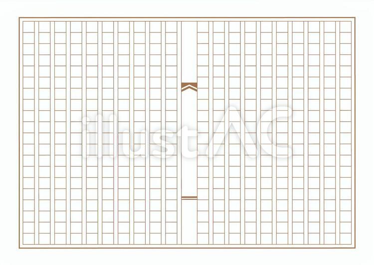 白紙の原稿用紙素材 原稿用紙,作文用紙,作文のイラスト素材