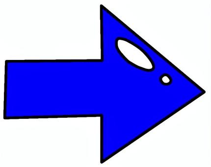 青い矢印右 矢印,右,案内,表記,こっち,こちら,あちら,あっち,ここ,手書きのイラスト素材