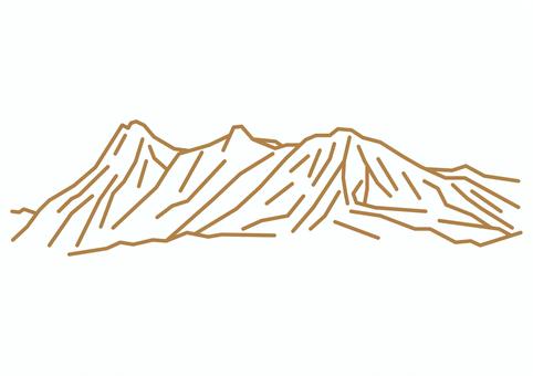 Illustration, yubari-dake, 200 famous mountains, climbing, 