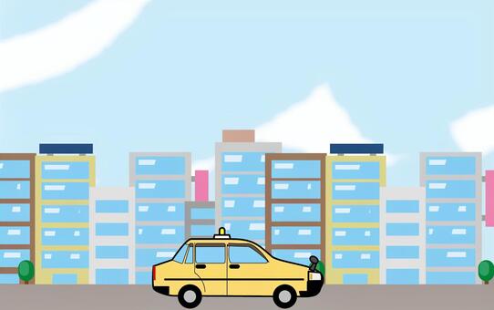 Illustration, taxi, run, mobile, 