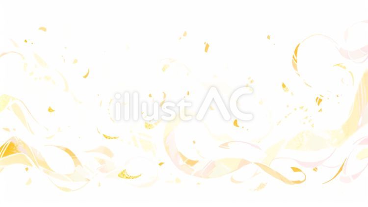 白背景(金色の羽A)1 水彩,金色,羽のイラスト素材