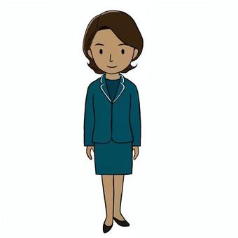 外国人のビジネスパーソン2 ビジネスパーソン,外国人,欧米人,海外,スーツ,女性,人物,立ち絵,全身,イメージのイラスト素材