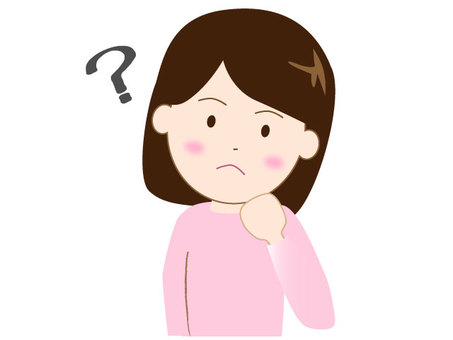 悩む女性 悩む女性 女性,イラスト,女のイラスト素材