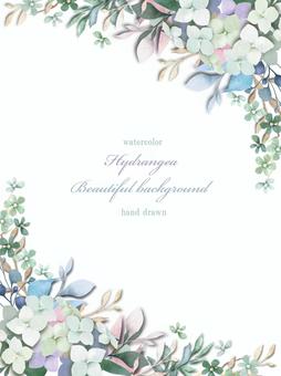 Classic hydrangea watercolor background, JPG, PNG and AI Classic hydrangea watercolor background, , JPG, PNG and AI