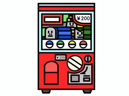 ガチャガチャ ガチャガチャ,小型自動販売機,おもちゃ,カプセルトイ,キャラクターグッズ,雑貨,ミニチュア,イラストのイラスト素材