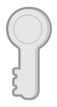 鍵のアイコン 鍵,キー,アイコン,シンプル,デフォルメ,フラットデザインのイラスト素材