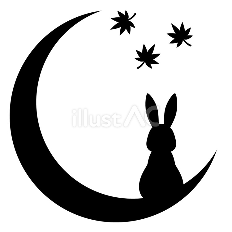 送料無料　兎　シルエット　フレーム付 うさぎ シルエットイラスト｜無料イラスト・フリー素材なら「イラストAC」