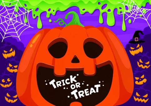 ハロウィンのフレームイラスト⑥