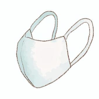 マスク マスク,衛生用品,風邪予防,水彩,鉛筆のイラスト素材