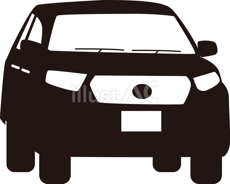 普通車　シルエット 普通車,車体,クロカンのイラスト素材