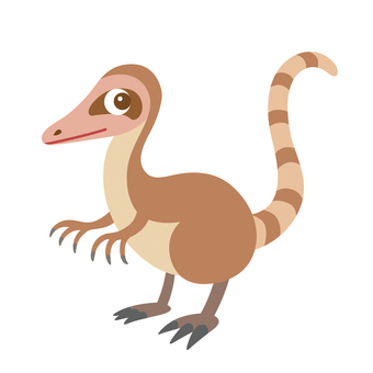 シノサウロプテリクス-ブラウン 恐竜,シノサウロプテリクス,古代生物,古生物,動物,爬虫類,白亜紀,羽毛恐竜,中華竜鳥のイラスト素材