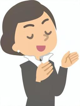 マイルールが強いマナー講師（文字なし） マナー講師,マナー,礼儀作法,傲慢,女性,自信満々のイラスト素材