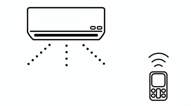 airconditioner1 airconditioner1 エアコン,アイコン,ヒーター,クーラー,リモコン,ベクター,線画,シンプル,マークのイラスト素材