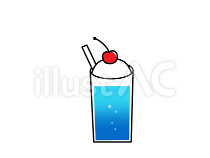 クリームソーダ ブルーハワイ