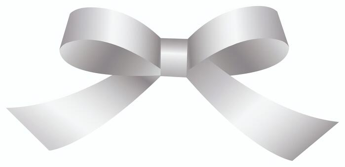 銀色のリボン リボン,クリスマス,シルバー,銀,銀色,クリスマスプレゼント,プレゼント,リボン結び,蝶結び,クリスマス飾りのイラスト素材