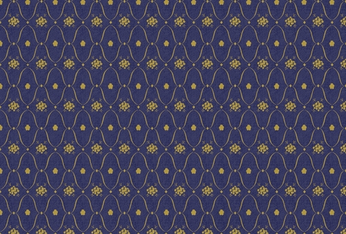 布地テクスチャ付花柄フレームパターン背景 花,花柄,葉っぱ,葉,フレーム,パターン,壁紙,背景,布,布地のイラスト素材