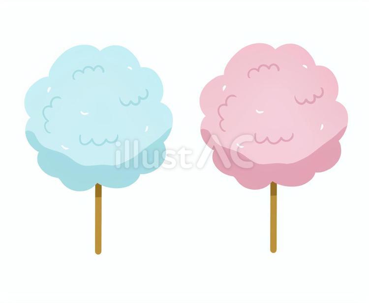 わたあめ わたあめ,縁日,夏祭りのイラスト素材