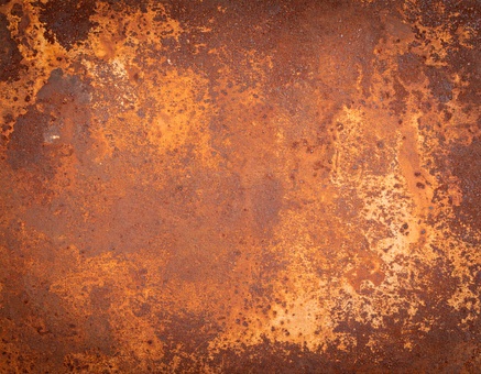 錆びた鉄の表面と古い金属の質感