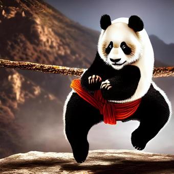 panda, panda, panda, china, kung fu,