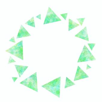 green triangle watercolor frame, JPG và PNG green triangle watercolor frame, জল রং, ত্রিভুজ, ফ্রেম, JPG và PNG