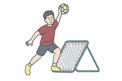 チュックボールのシュート チュックボール,球技,スポーツ,フェアプレー,チームワーク,競技,体育館,運動,挑戦,マイナースポーツのイラスト素材