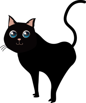 黒猫かわいい　