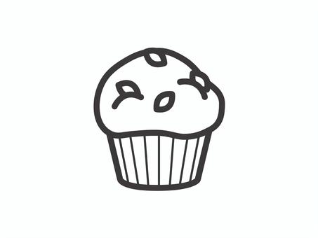 マフィン(カボチャの種)03 マフィン(カボチャの種)03 マフィン,お菓子,焼き菓子,スイーツ,食べ物,アイコン,マーク,シンプルのイラスト素材