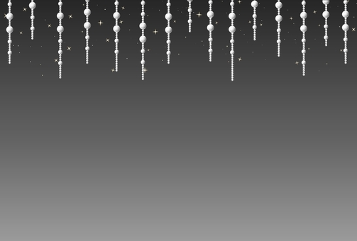 パールのオーナメントガーランド★透過あり パール,真珠,宝石,ガーランド,オーナメント,飾り,フレーム,デコレーション,シームレス,枠のイラスト素材