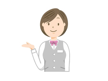 銀行や信用金庫等の女性の受付担当者 制服,銀行,女性,職業,預金,貯金,手描き,金融,金融業界,お仕事のイラスト素材