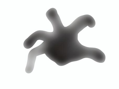 薄い影のような幽霊の手 霊,幽霊,おばけ,ホラー,不穏,恐怖,不気味,心霊,怪談,オカルトのイラスト素材