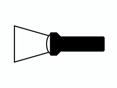 懐中電灯の白黒アイコン 懐中電灯の白黒アイコン 懐中電灯,ライト,灯り,電灯,サバイバル,光,白黒,モノクロ,シンプル,シルエットのイラスト素材