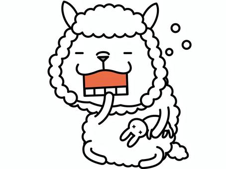 Alpaca sleep, , JPG and PNG