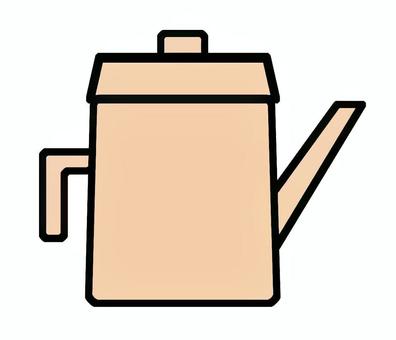 シンプルなポット シンプルなポット ポット,お湯,湯沸かし,熱湯,沸騰,電化製品,家電,電力,電気,調理のイラスト素材