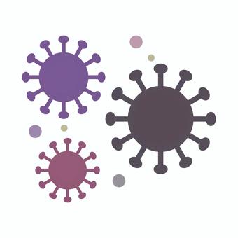 ウィルス ウイルス,病気,ばい菌,病原菌,対策,菌,医療,健康,風邪,細菌のイラスト素材