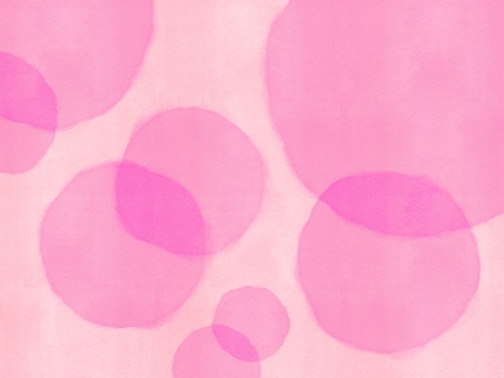 ピンクの水彩まる背景　透過あり 背景,水彩,ピンク,春,丸,円,重なる,淡い,ガーリー,可愛いのイラスト素材