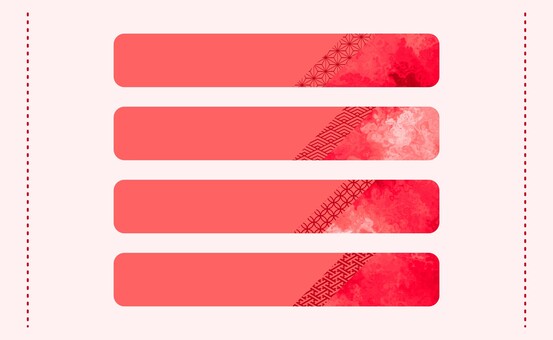 和風フレームマーブル赤系バナー マーブル,見出し,セット,タイトル枠,フレーム,枠,テンプレート,和風,和柄,麻の葉のイラスト素材