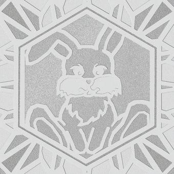 シームレスなモザイク　干支 卯　o 卯,兎,ウサギ,干支,動物,正月,年賀状,背景素材,バックグラウンド,モザイクのイラスト素材