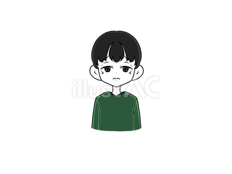 男の子（泣く） 男性,男の子,人物のイラスト素材