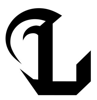 アルファベット「L」 l,アルファベット,アイコン,デザイン,文字のイラスト素材