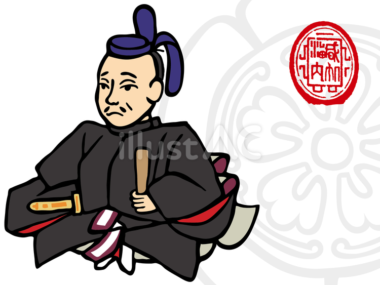 織田信雄-戦国武将 織田信雄,茶筅丸,武将のイラスト素材