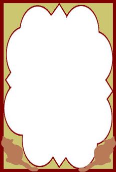 猫とフレーム4　（はがきサイズ）