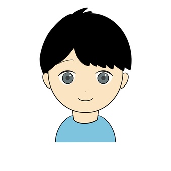 男の子 男の子,少年,青年,男性,学生,20代,10代,イケメン,美少年,バストアップのイラスト素材