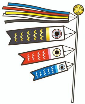 Koinobori (deformed), carp streamer, children's day, boys' festival, JPG, PNG and AI