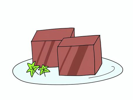 水ようかん 水ようかん,和菓子,夏,甘味,食べ物のイラスト素材