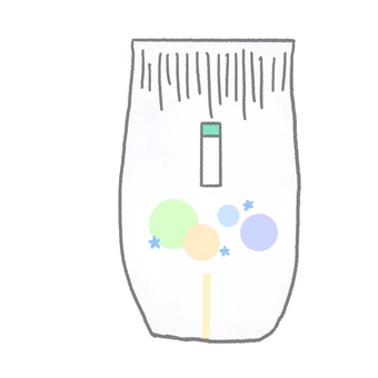 オムツ（テープタイプ） オムツ,乳児用オムツ,赤ちゃん用品,出産準備,赤ちゃん,ベビー用品のイラスト素材