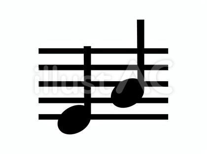 五線譜と音符のアイコン