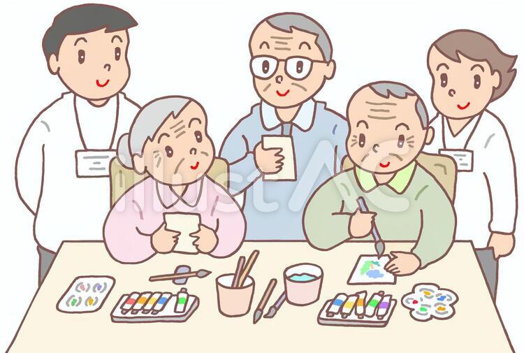 介護施設レクリエーション 絵手紙教室イラスト No 無料イラストなら イラストac